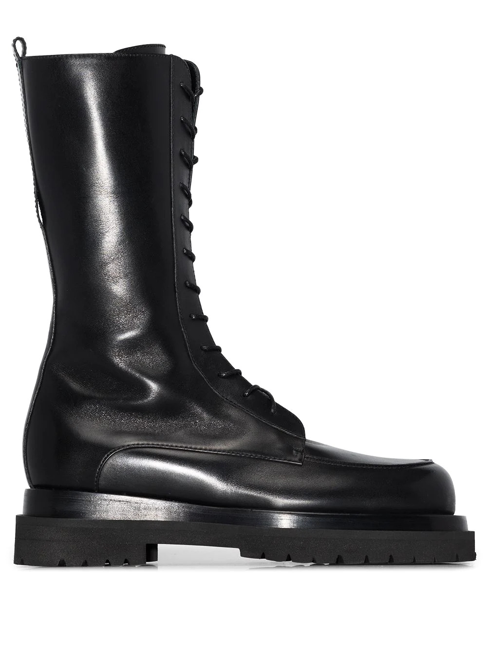 Lace-up combat boots