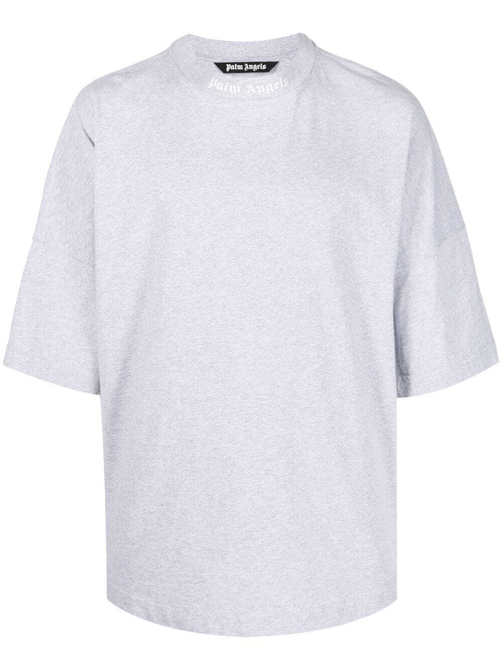 Classic Logo-Print T-Shirt in Grau