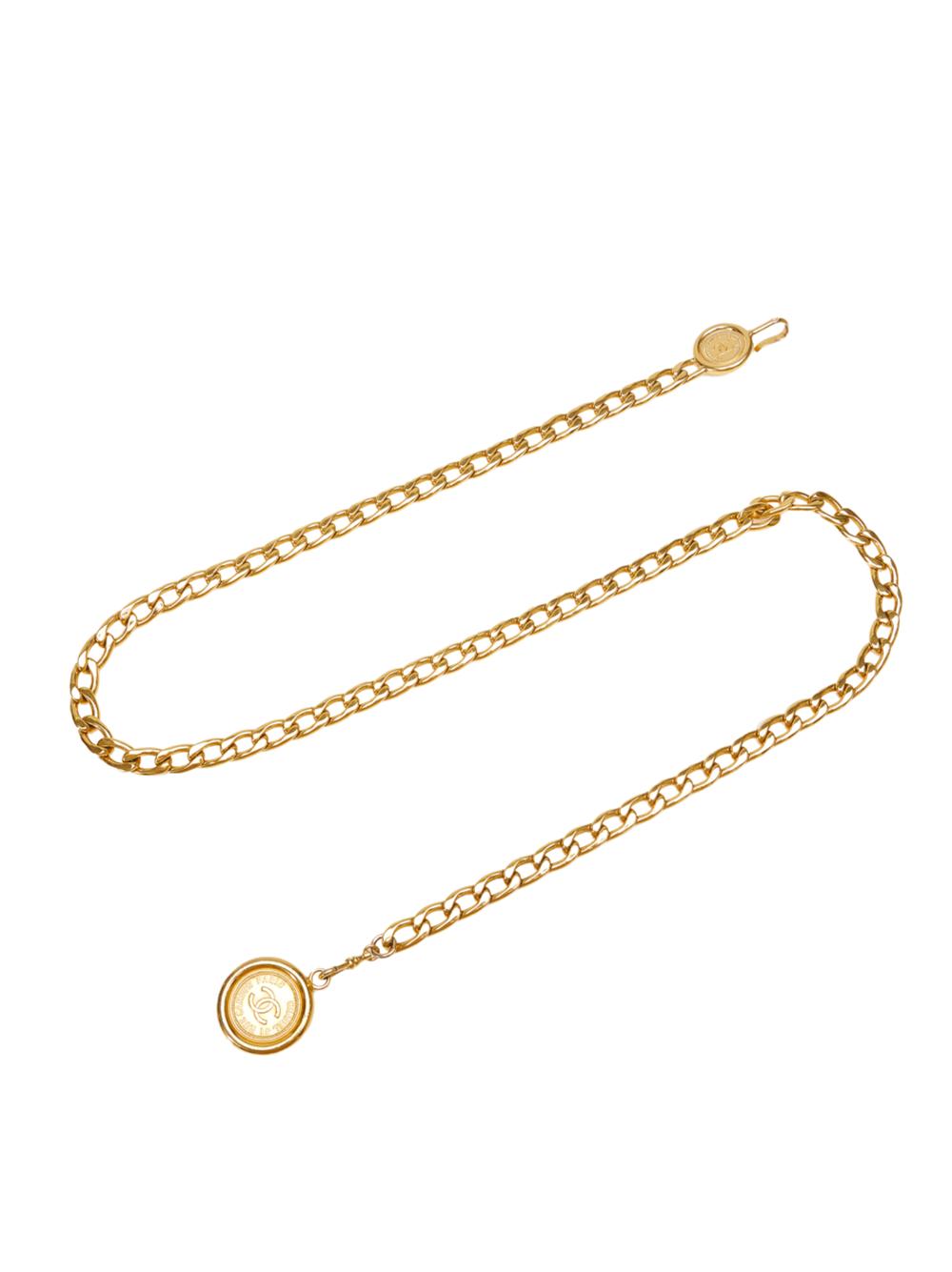 Chanel CC Medallion Chain-Link Gürtel