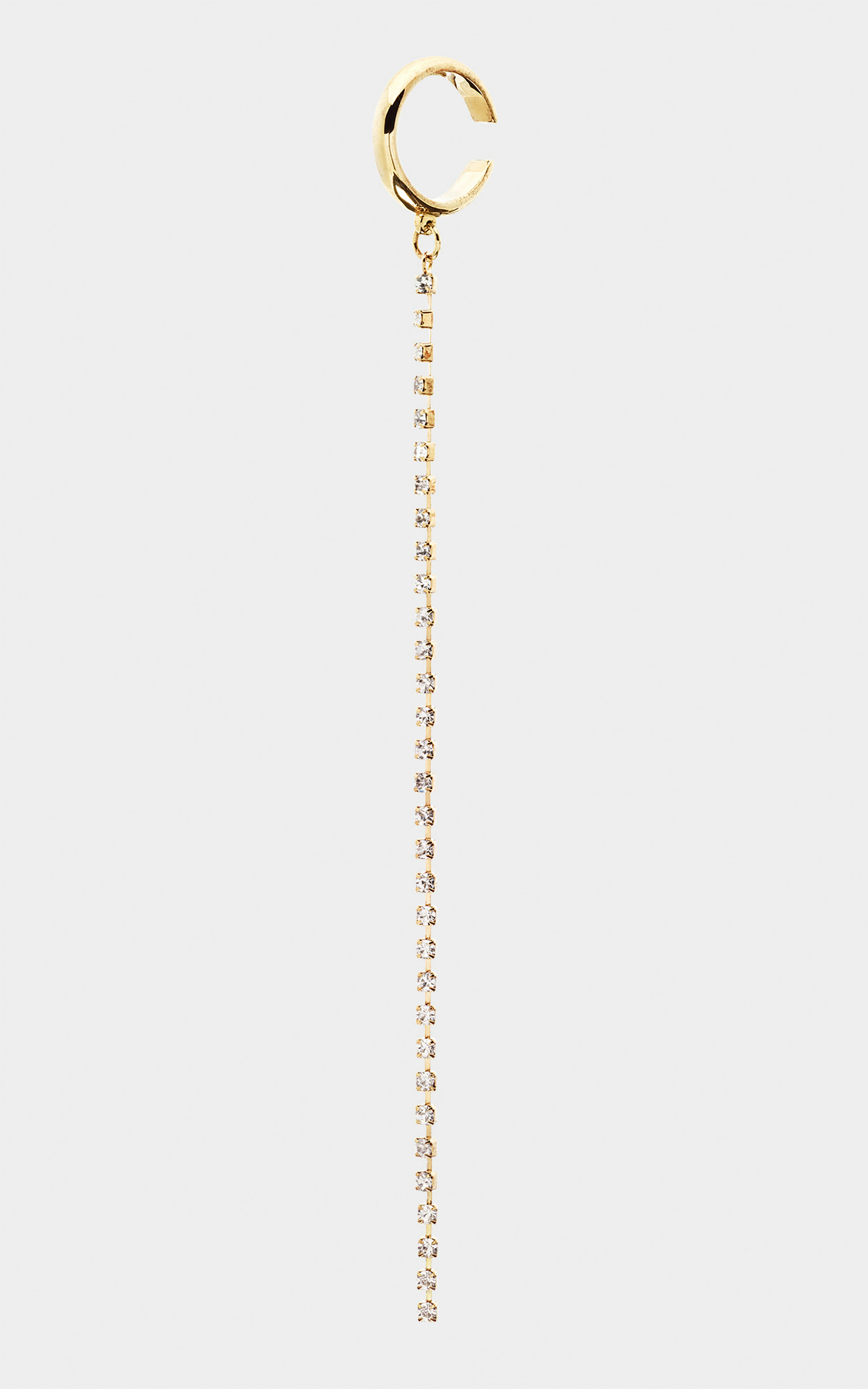 Lala Berlin - Goldener Ohrring mit Swarovski Steinen