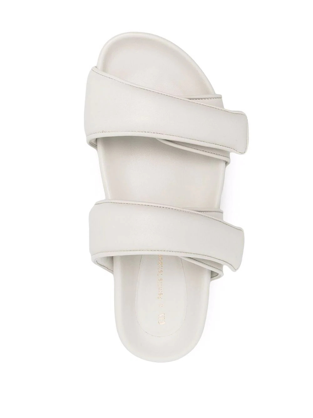Double-Strap Sandalen in Weiß