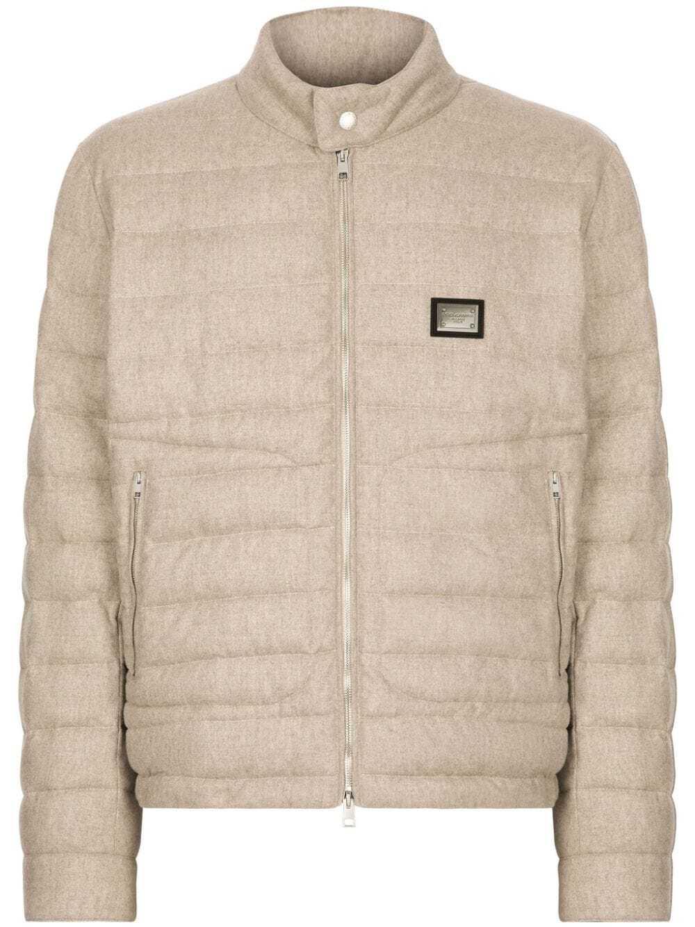 Cashmere quilted jacket