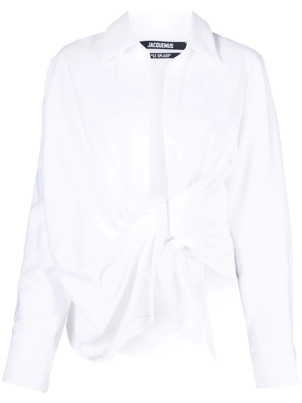 Bahia blouse with knot decoration in white
