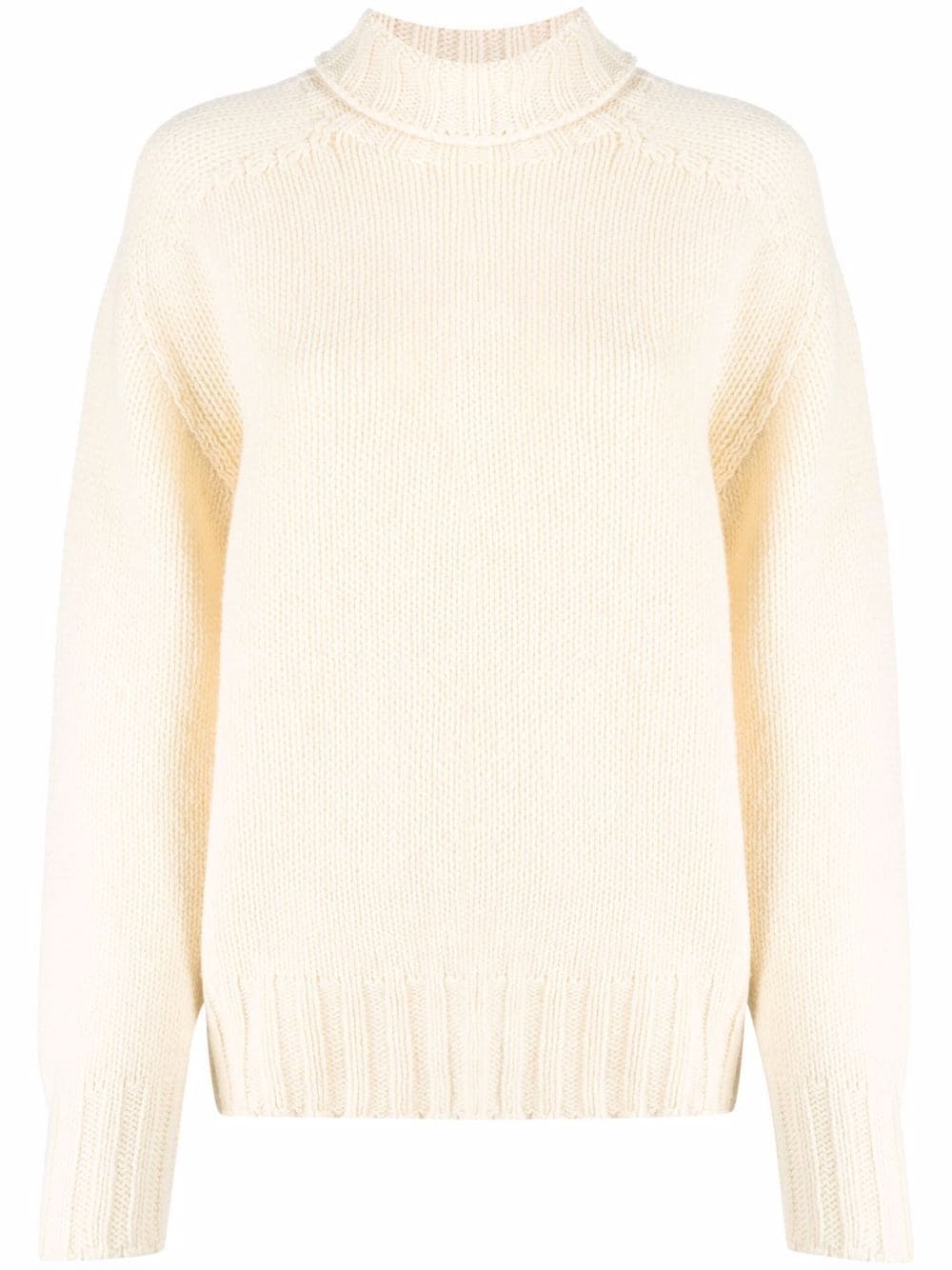 Grobstrick Pullover in Creme