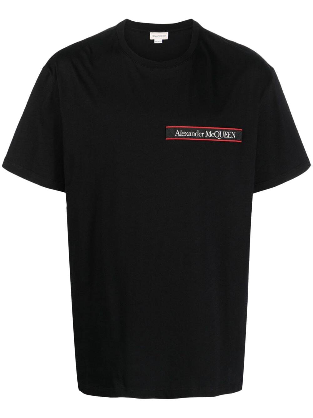 T-Shirt mit Logo-Streifen