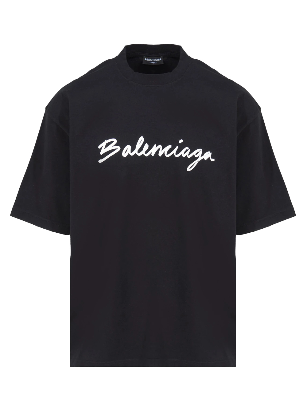 T-Shirt mit Logodruck in schwarz