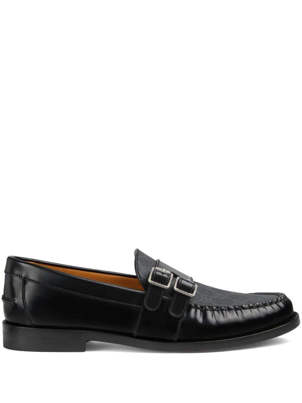 GG leather loafer with buckle