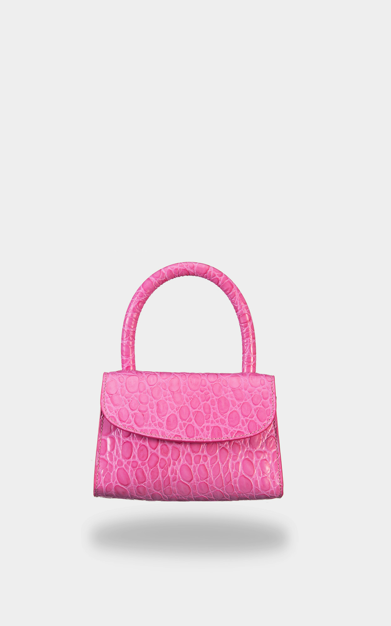 By FAR - Mini Kroko Bag in Pink