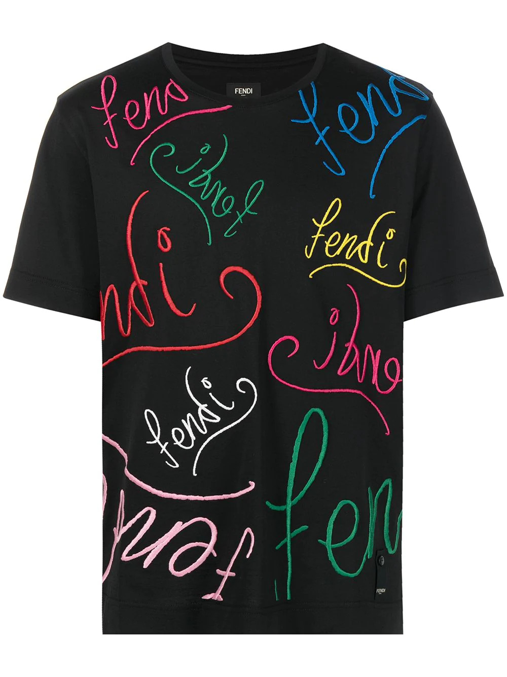 x Noel Fielding T-Shirt mit Logo-Schriftzug in Schwarz