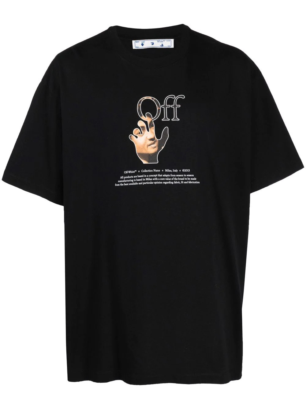 Caravaggio Logo-T-Shirt in Schwarz