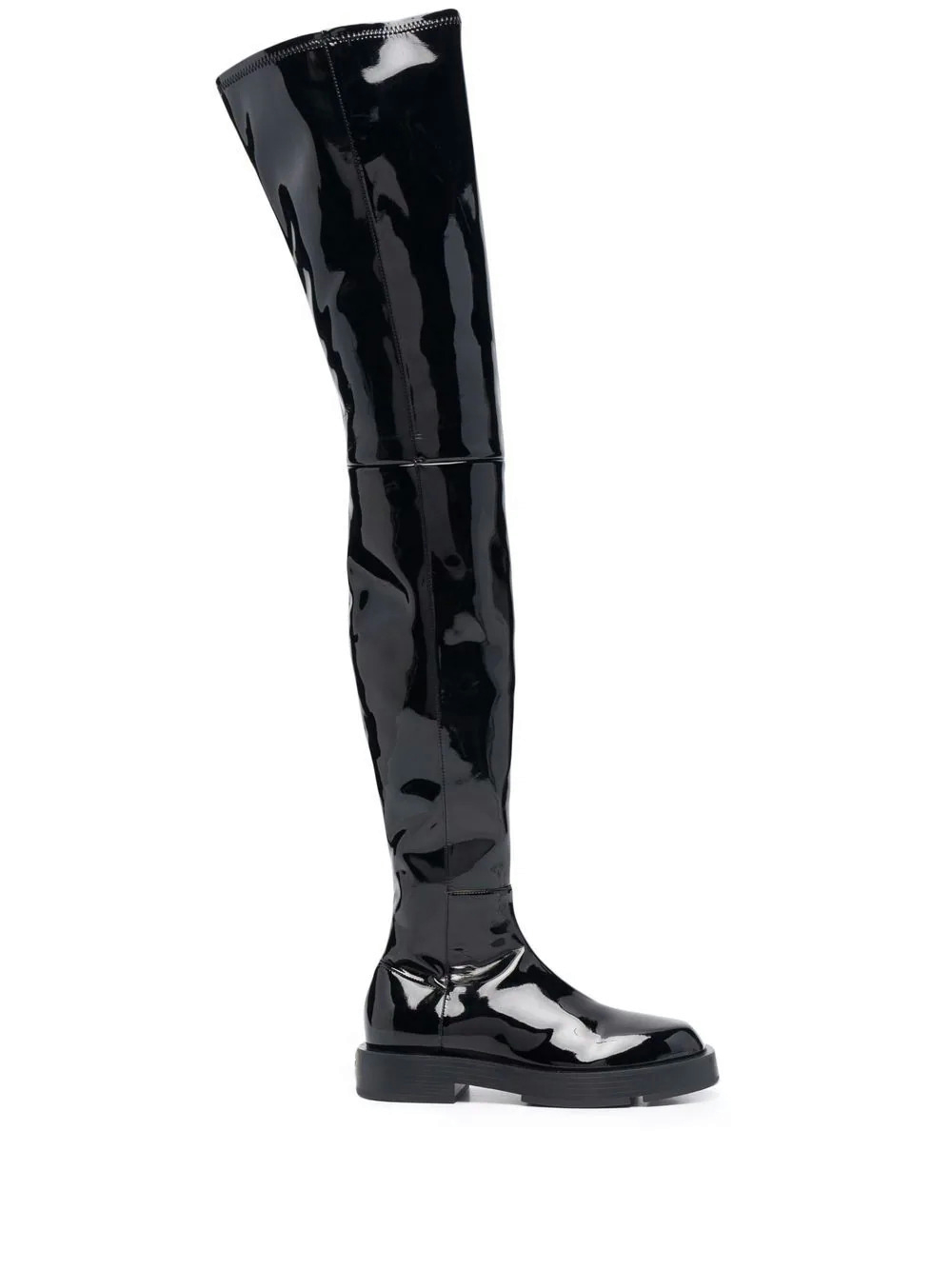 Givenchy - High-shine finish round-toe boots