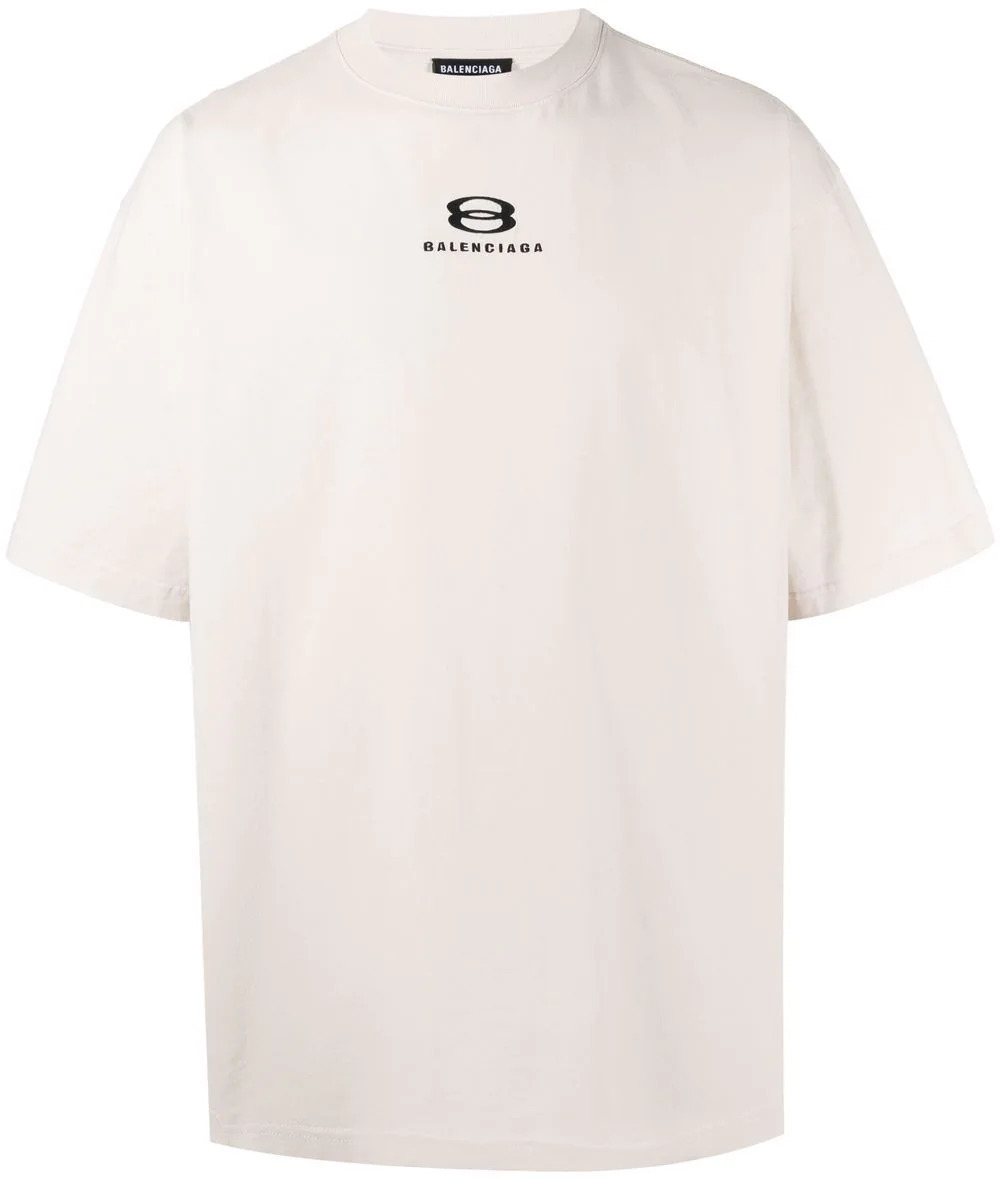 Oversized T-Shirt in Weiß mit Logo-Print