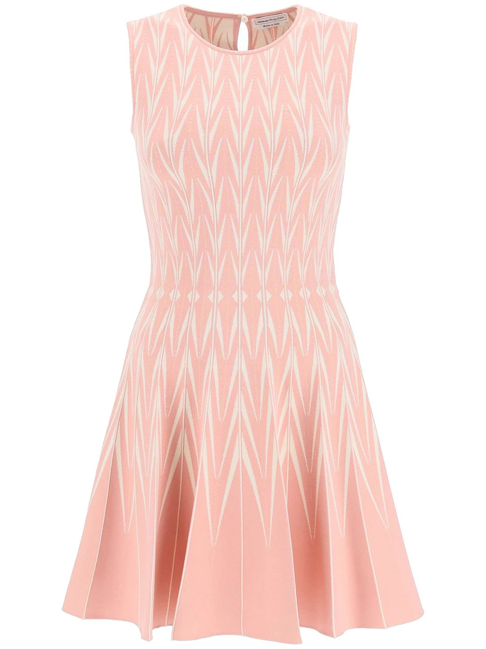 Alexander McQueen Minikleid aus Strick in Pink und kurze Kleider Damen Bekleidung Kleider Mini 