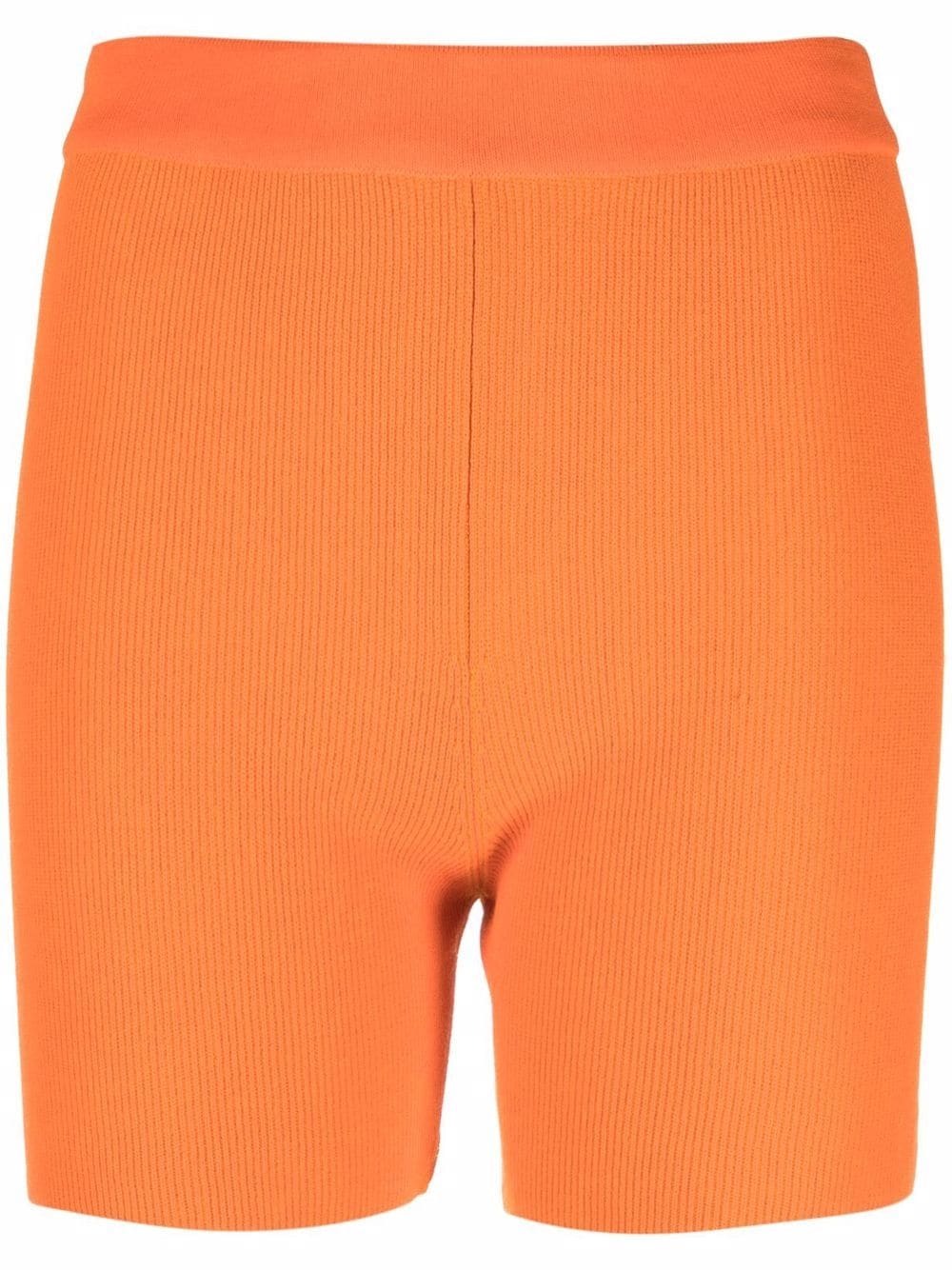 Arancia Shorts aus Rippstrick in Orange