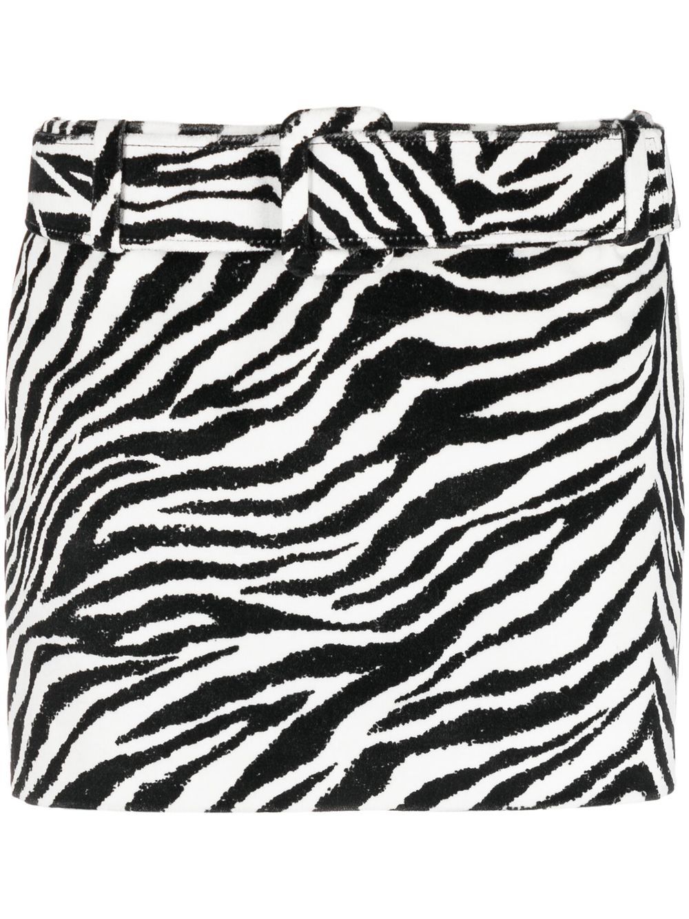 Minirock mit Zebra print 