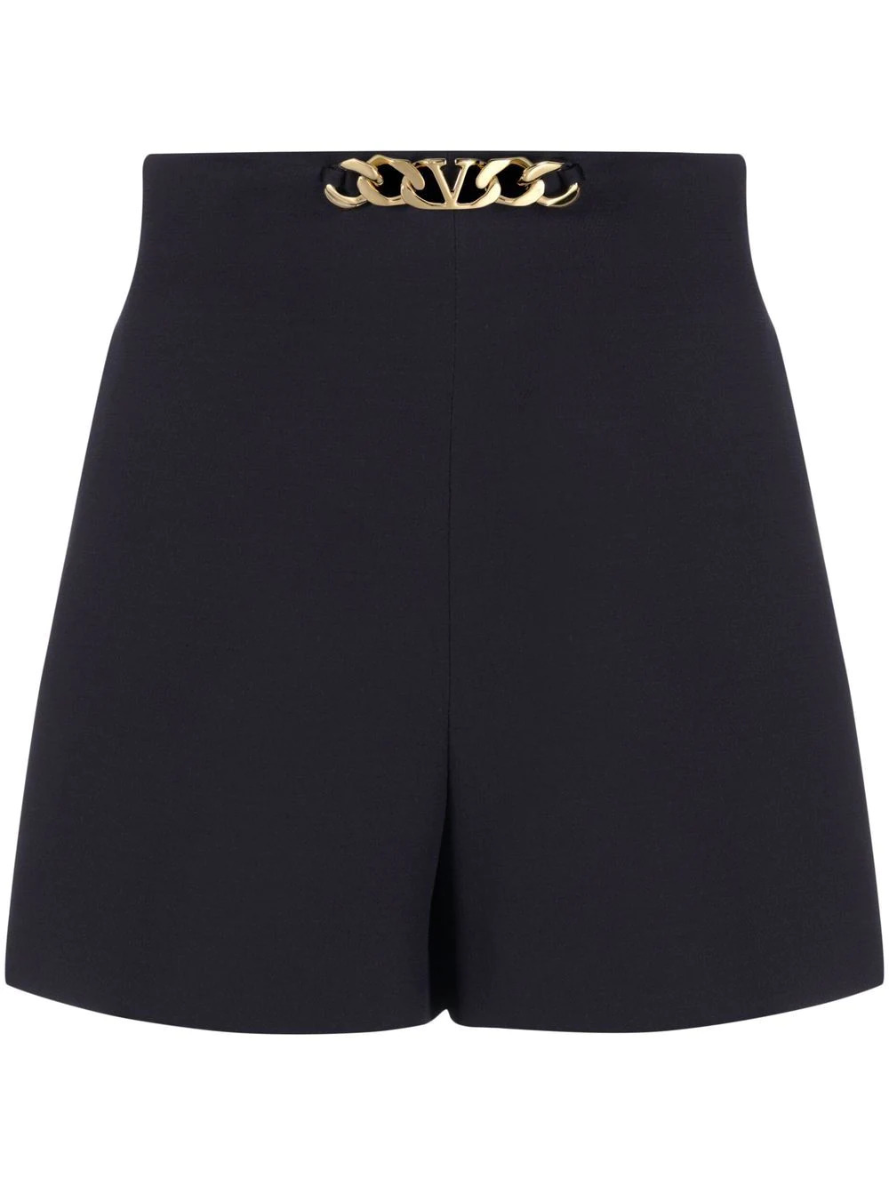 Shorts with gold detail in navy