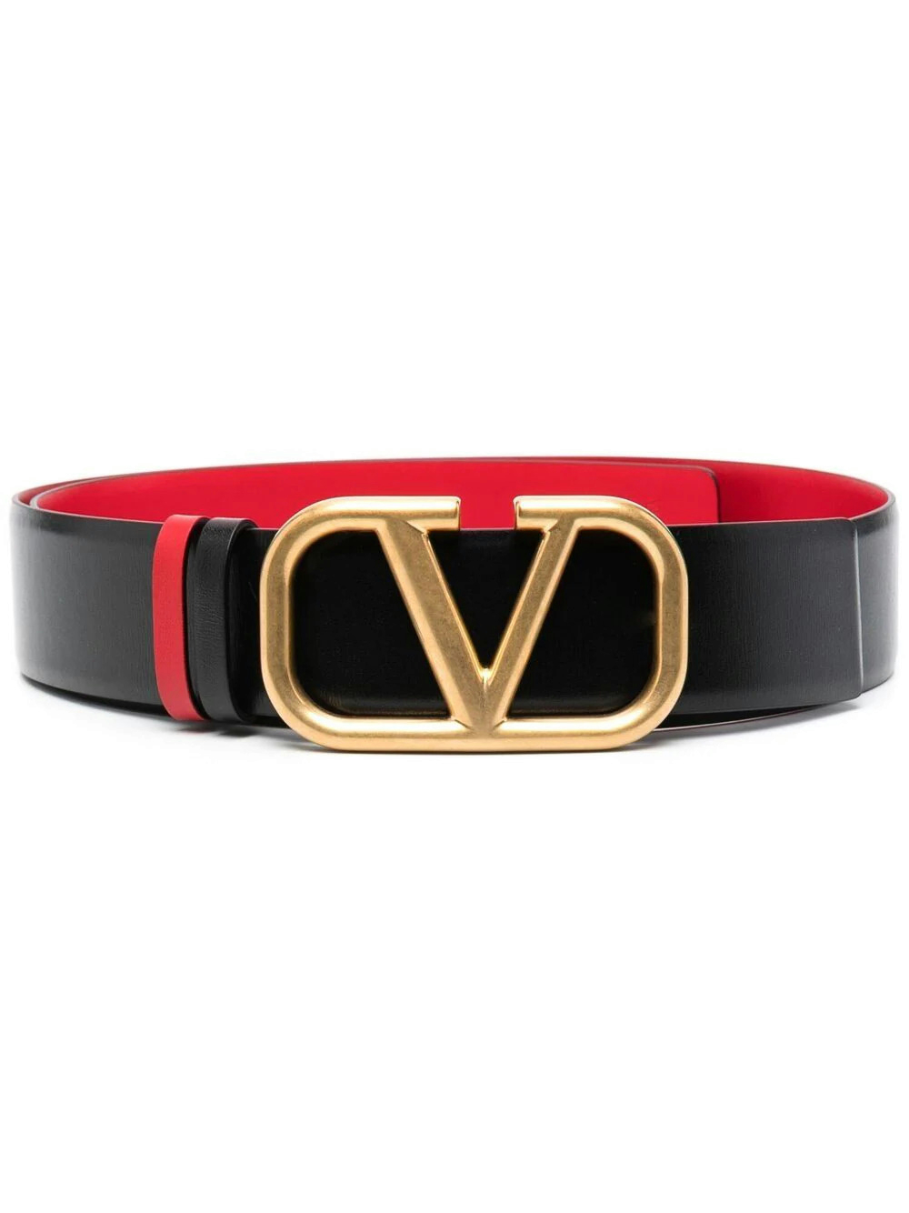 Valentino - V-Logo leather belt