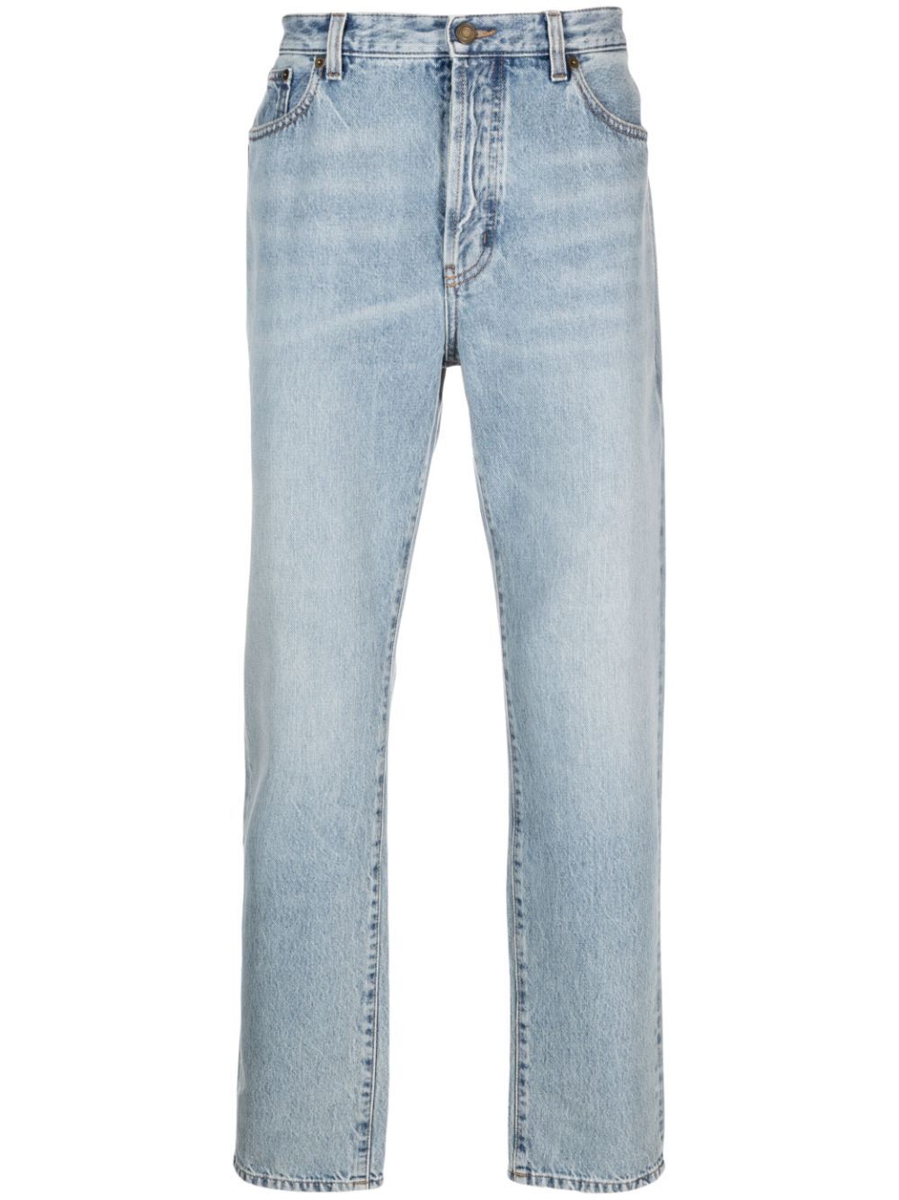 Weite Jeans mit mittelhoher Taille