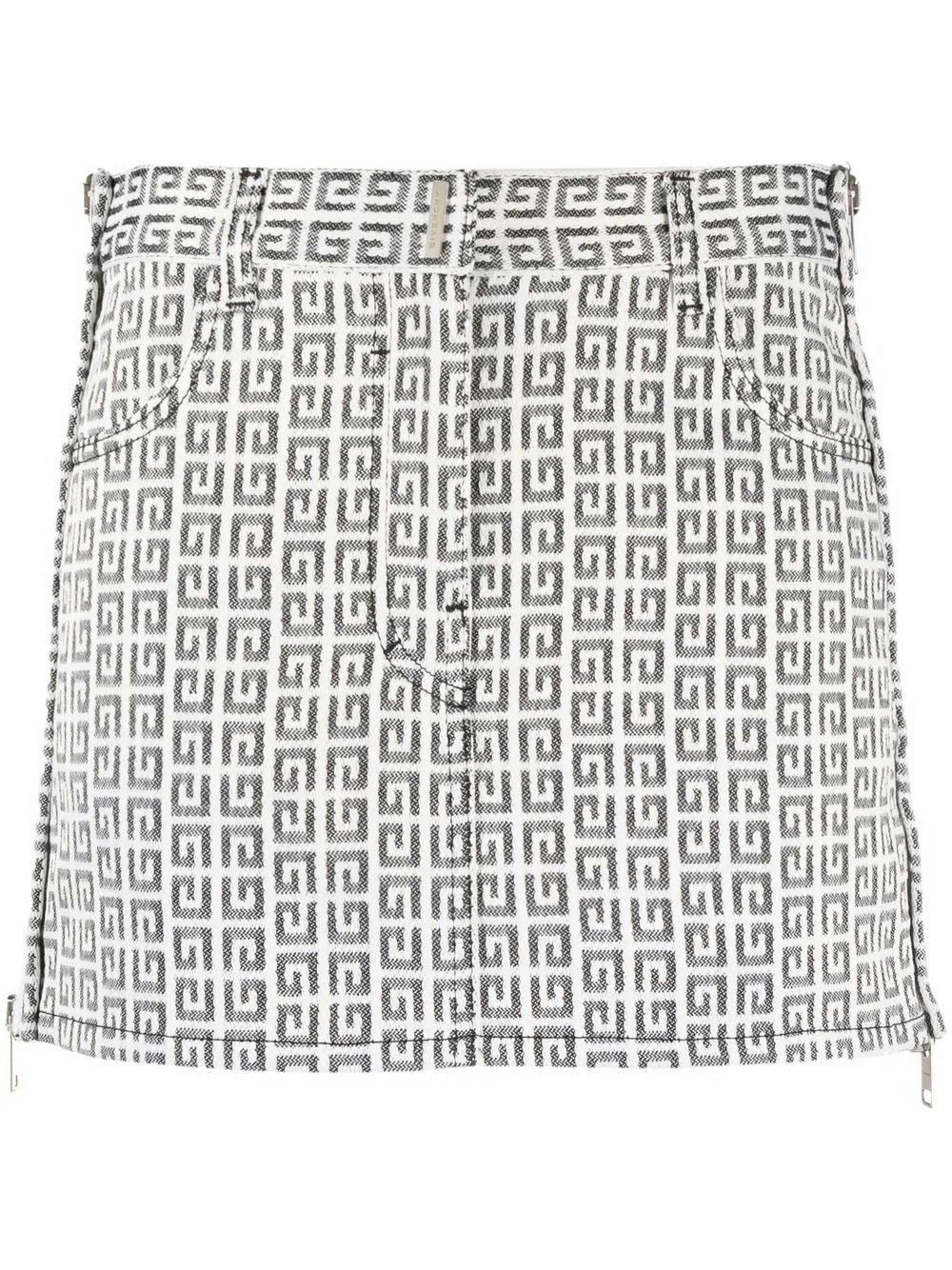 Givenchy - Monogram-pattern miniskirt