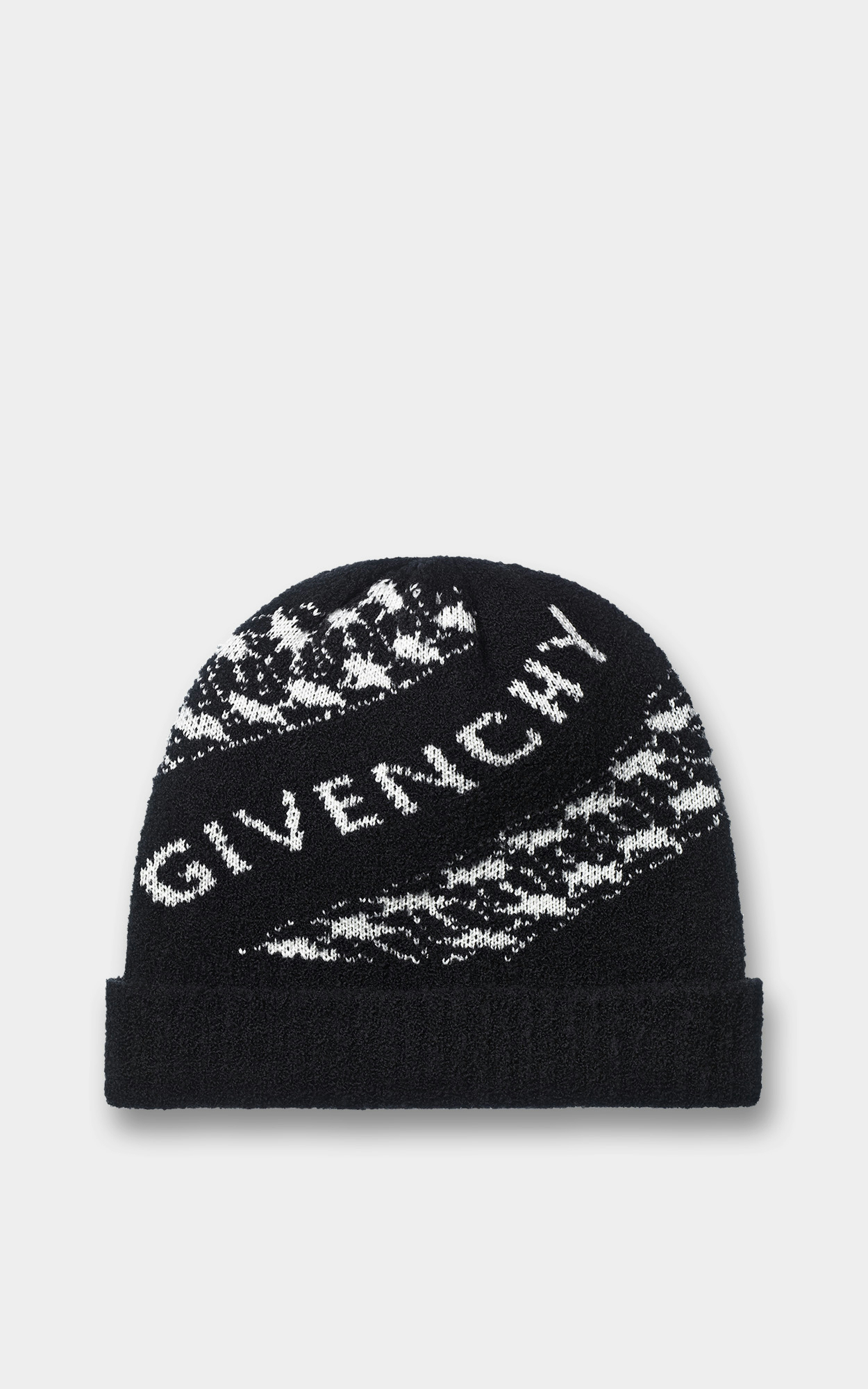 Givenchy - Schwarze Mütze mit Ketten-Design