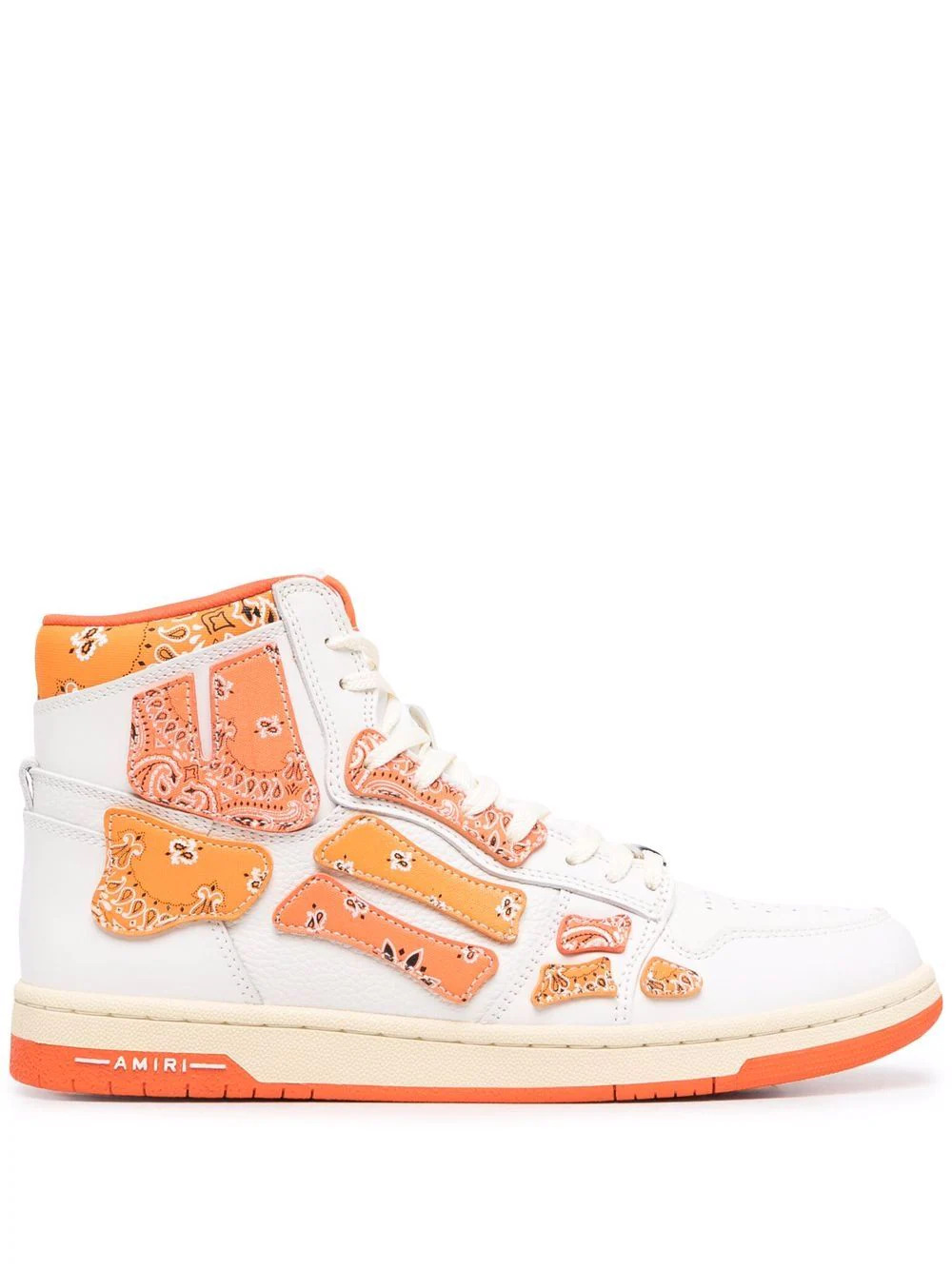 Skel-Top Hi Bandana High-Top-Sneaker in Orange